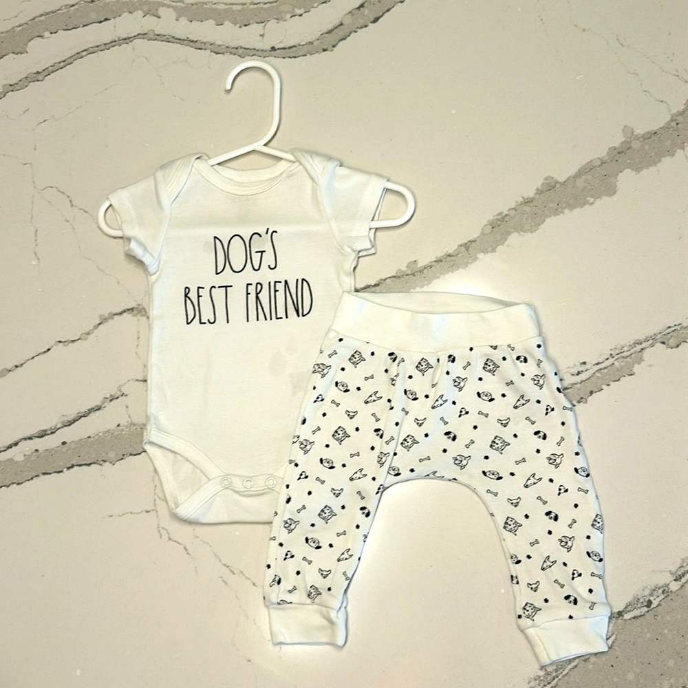 Rae Dunn ‘Dog’s Best Friend’ Set, 3-6 months